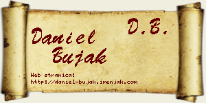 Daniel Bujak vizit kartica